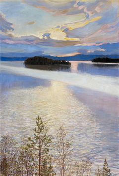Akseli Gallen-Kallela: Pori/Björneborg 1865-1931 Tukholma/Stockholm Järvimaisema, Insjölandskap, Lake view 1901, öljy kankaalle / olja på duk / oil on canvas. Kuva/foto/photo: Kansallisgalleria/Finlands Nationalgalleri/Finnish National Gallery, Kirsi Halkola.