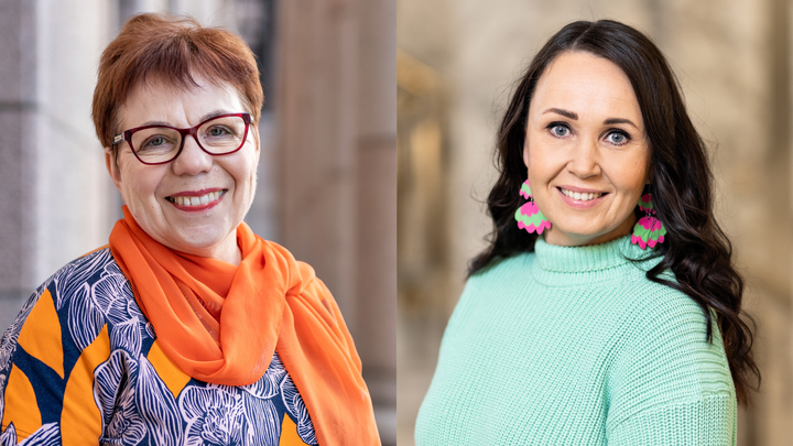 Merja Mäkisalo-Ropponen ja Kristiina Salonen