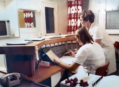 Sydänvalvontaa Tampereen keskussairaalassa 1970-luvulla (nyk. Tays Sydänsairaala)