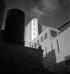 Sunilan selluloosatehdas. Kuva Eino Mäkinen, 1940-luku, Alvar Aalto -museo.