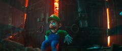 Luigi (äänenä Charlie Day) elokuvassa The Super Mario Bros. Movie, tuotanto Nintendo ja Illumination.
© 2022 Nintendo and Universal Studios