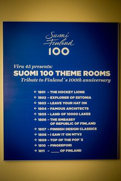 Original Sokos Hotel Virun 18. kerrokseen on sisustettu 11 Suomi-aiheista huonetta, jotka ovat saaneet inspiraationsa Suomen ja Viron välisestä ainutlaatuisesta suhteesta.