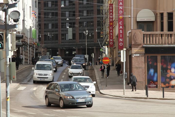 Vilhonkadun katukuilu. Kuva: Helsingin kaupungin aineistopankki / Seppo Laakso.