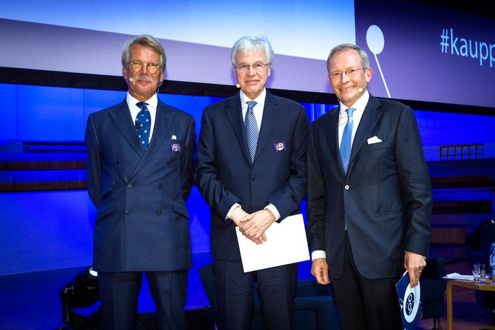 Björn Wahlroos, Bengt Holmström ja Risto E. J. Penttilä.