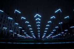 Collectif Coinin Abstract-teos Lyonin Fête des Lumières -festivaalilla 2017. Kuva: Collectif Coin.
