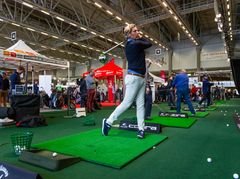 Golfmailat testissä GoExpossa. Kuva: Messukeskus.