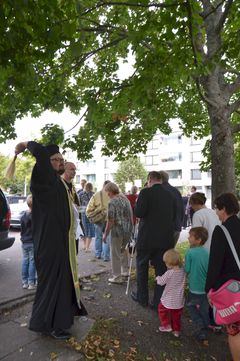 Kuva Itä-Helsingin Mellunmäen kappelin praasniekasta viime vuodelta.