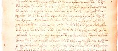 Kuvassa ote Klemensin kirjeestä Theodorokselle ensimmäiseltä sivulta. Salaisen Markuksen evankeliumin katkelmat sijaitsevat sivuilla kaksi ja kolme. Kuva: © Charles W. Hedrick.