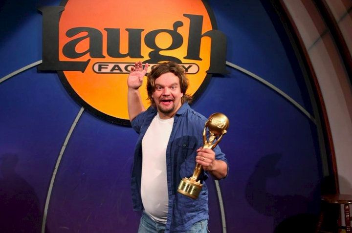 Ismo Leikola voitti viime vuonna Laugh Factoryn Funniest person in the world -kilpailun.