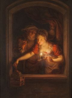 Alexander Lauréus: Nainen palavan kynttilän kanssa | Kvinna med ett brinnande ljus, 1818, öljy kankaalle | olja på duk, 33 ✕ 25 cm. Kuva | foto: Nationalmuseum, Tukholma | Stockholm / Hans Thorwid