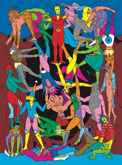 Tommi Musturi, Human Pyramid, ote tulevasta sarjakuvasta Future.