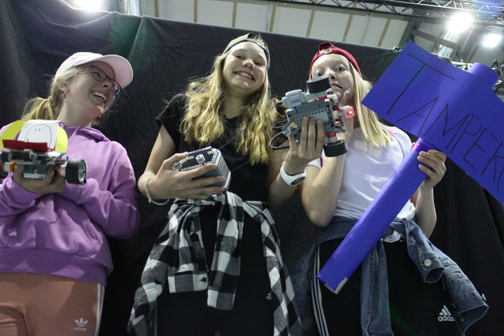 Innokas-verkosto järjesti koululaisille robotiikkaturnauksen Tampereella toukokuussa 2018. Kuva: Ilmari Hannula. Kuvan käyttö sallittu vain Innokas-verkoston toiminnasta kertovissa jutuissa.