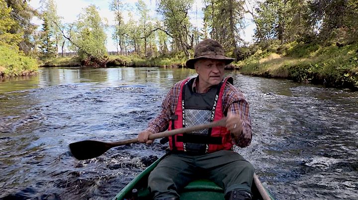 Den inhemska naturfilmen Pihkaa sielussa från 2019 berättar om en kanotvandring. Regissören av filmen är Arttu Kotisara. Bild: Arttu Kotisara.