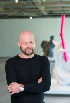 Artist Aaron Heino, EMMA – Espoo Museum of Modern Art, 2021. Photo: Paula Virta / EMMA.