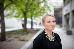 OAJ:n valtuuston puheenjohtaja Tiina Karjalainen. Kuva: Heikki Pölönen