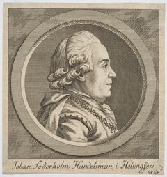 Johan Sederholm. Gravyr, 1780. Okänd upphovsman.