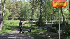 Antti Koskela, ordförande för föreningen Wasa Disc Golf Club. Bild: Joonatan Knuutila