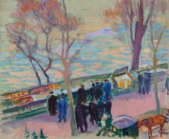 Magnus Enckell: Banks of the Seine (1912). Finnish National Gallery / Ateneum Art Museum. Photo: Finnish National Gallery / Hannu Pakarinen.