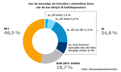 Har du övervägt att fortsätta i arbetslivet ännu när du har börjat få heltidspension