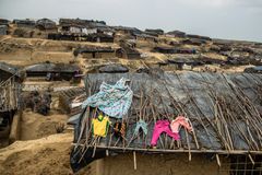 Förhållandena i lägren i Cox’s Bazar är hopplösa. Situationen har försvårats ytterligare på grund av monsunregn och lerras. Bild: Mirva Helenius / Finlands Röda Kors