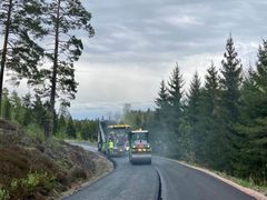 Fagervikintietä päällystetään noin 26 kilometrin matkalta.