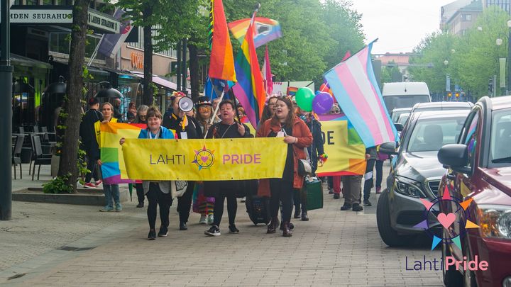 Lahti Pride 2019 kulkue. Kuva Joni Niuranen.