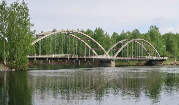 Lieksan vanha kaarisilta. Kuva: Pekka Piiparinen / Pohjois-Karjalan ELY-keskus, 24.5.2018.