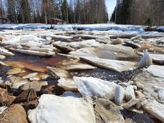 Viantienjoki 2.5.2023. Kuva: Lapin ELY-keskus