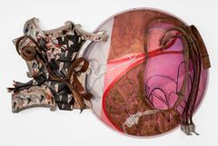 Reijo Hukkanen: Luontopolku, 2017. sekatekniikka. Kuva Raimo Ahonen.