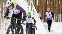 Jaama Winter pyöräillään ja juostaan huolletuilla Kontionpolut-verkoston reiteillä Kontiolahdella.