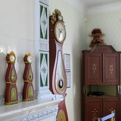 Könninmuseossa esitellään Könnin kellomestareiden esitellään hienoimpia tuotoksiaan, kuten seitsemänviisarinen kalenterikello. Kuva: Könninmuseo