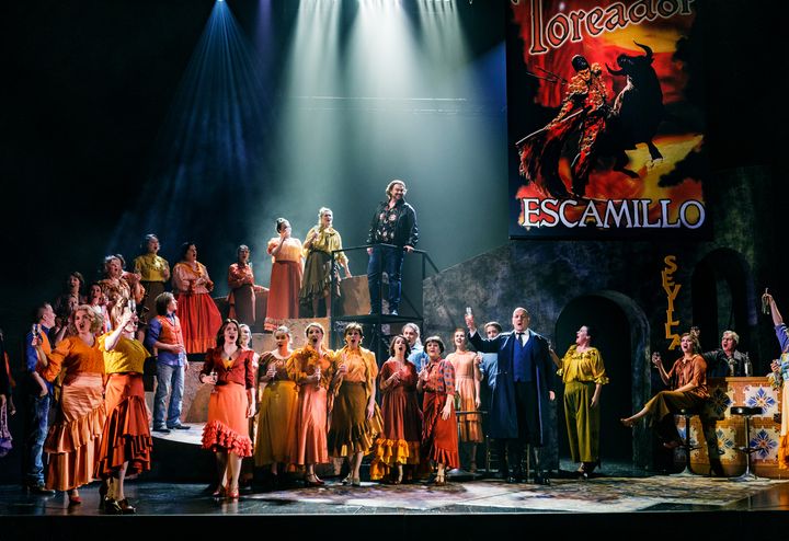 Kuva Vaasan kaupunginteatteri Carmen-oopperasta, joka sai ensi-iltansa 10.1.2019. Kuva: Linus Lindholm.