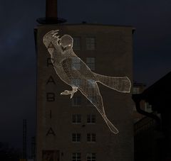 En skiss av Ainu Palmus verk Hopp.