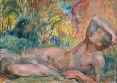 Magnus Enckell: Den döende Adonis (1915). Villa Gyllenberg / Signe och Ane Gyllenbergs stiftelse, Helsingfors. Foto: Signe och Ane Gyllenbergs stiftelse / Matias Uusikylä.