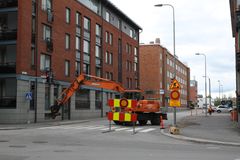 Kvarngatan stängs på grund av att gatan saneras. Bild: Vasa stad / Susanna Saari