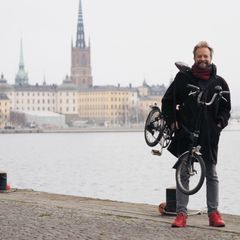 Pyöräliitto ja HSL kampanjoivat 20.11. alkaen talvipyöräilyn puolesta. Kuvaaja:  Martti Tulenheimo.