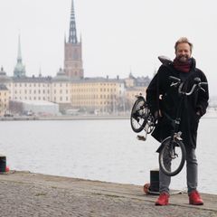 Pyöräliitto ja HSL kampanjoivat 20.11. alkaen talvipyöräilyn puolesta. Kuvaaja: Martti Tulenheimo.