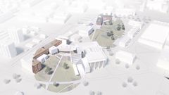 Havainnekuva Vaasan yliopiston tulevasta kampuksesta. Kuva vapaasti käytettävissä. Lähde: Arkkitehtitoimisto K2S.