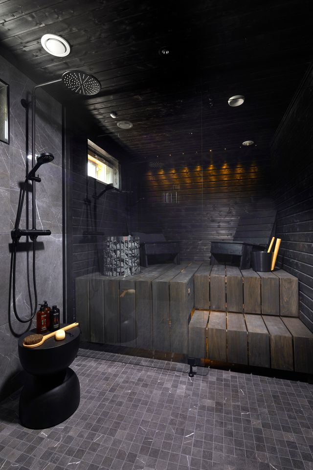 Designtalo Villa Kungen sauna