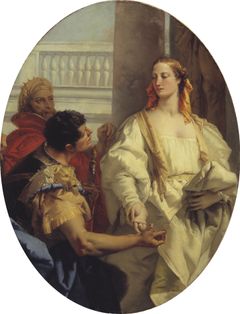 Giovanni Battista Tiepolo (1696−1770): Latinus antaa tyttärensä Lavinian puolisoksi Aeneaalle
SMK Statens Museum for Kunst, Kööpenhamina. Photo: SMK Photo/Skou-Hansen/Buccarella