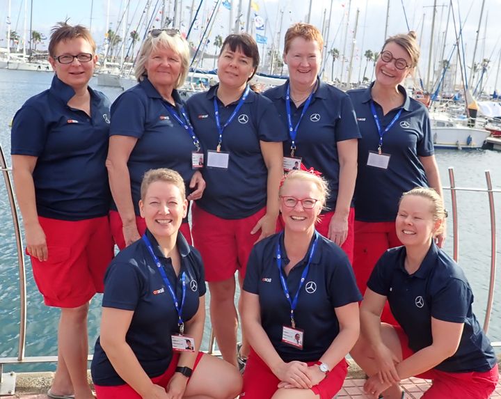 Kahdeksan suomalaisnaisen purjehdus Atlantin yli alkaa sunnuntaina Las Palmasista. He ovat ARC-purjehduskilpailun ainoa naisisto. Copyright: Ocean Ladies