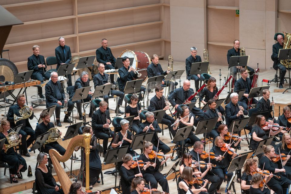 Tampere Filharmonia lavalla konserttitilanteessa