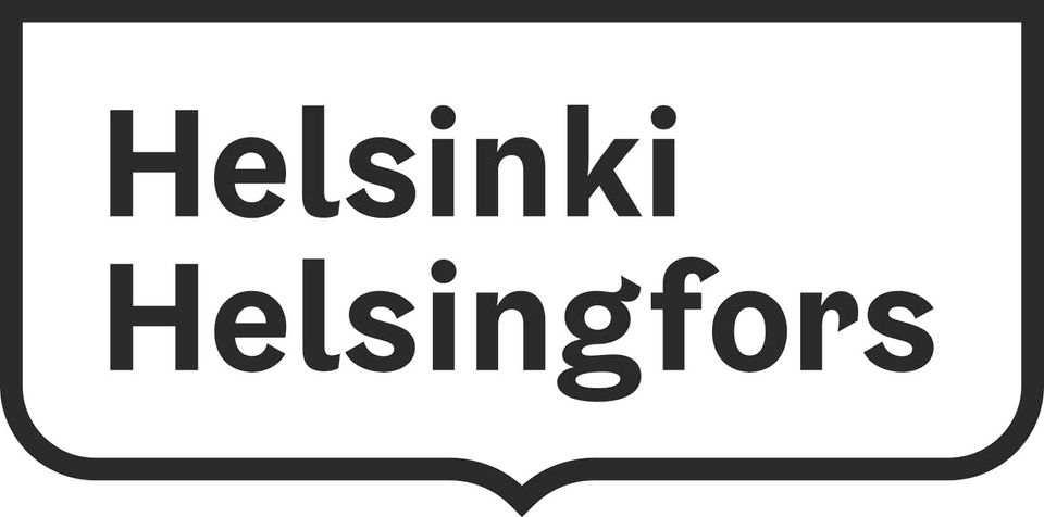 Helsinki Helsingfors tunnus musta