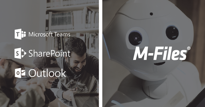 M-Files tarjoaa pääsyn SharePoint Onlinesta, Outlookista ja Microsoft Teamsista suoraan useisiin ulkoisiin tietojärjestelmiin ja liiketoimintasovelluksiin.