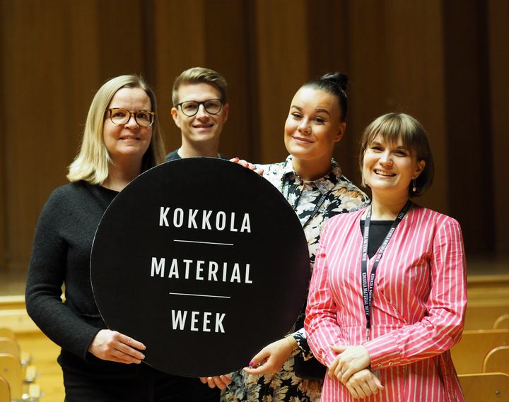 Från vänster: Johanna Haikola, Pekka Pohjola, Titta Tilvis ja Nora Birkman Neunstedt