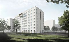 Rakennusliike Lapti rakentaa Hoasille 136 opiskelija-asuntoa Vermonniityn alueelle Espooseen. Havainnekuva: Hoas