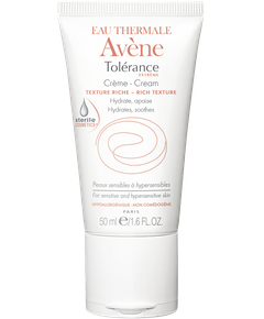 Avène Tolérance Cream on kosteuttava ja rauhoittava, täyteläinen voide ihon kosteutukseen aamuin ja illoin.