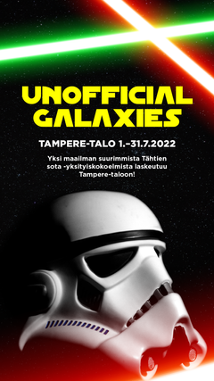 Unofficial Galaxies -näyttelyn mainosjuliste 1080x1920
