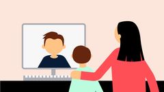 Du kan se sändningen i realtid på Teams eller den inspelade sändningen i efterskott på Esbo stads YouTube-kanal. (Bild: Esbo stad)