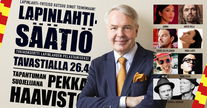 Lapinlahti-säätiön tukikonsertti järjestetään Tavastialla keskiviikkona 26.4. Tapahtuman visuaalit: Klaus Welp.